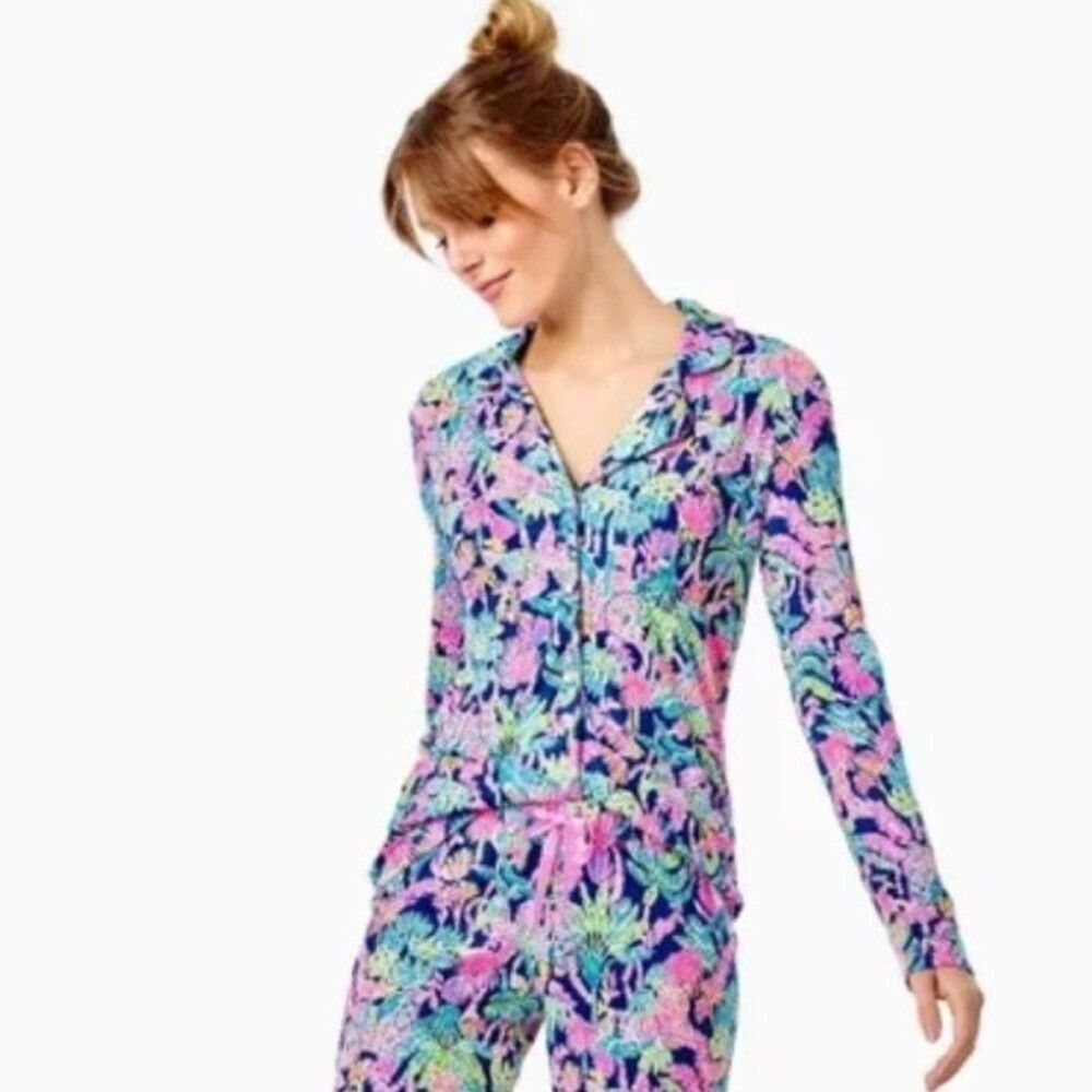 Lilly Pulitzer Pajama Top sz XS NWT